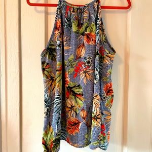 Papermoon High Neck Floral Tank